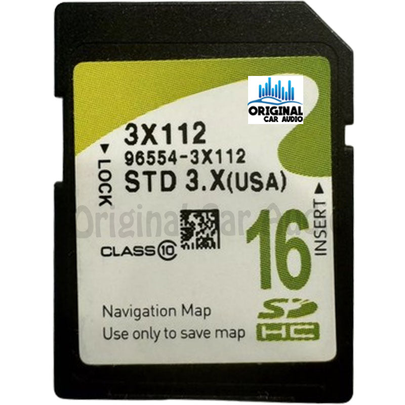 2016 - 2018 Hyundai Elantra OEM Navigation Maps Factory SD Card STD 4.X 3X112