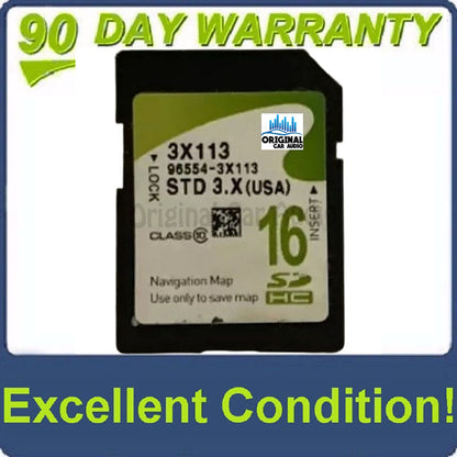 2016 - 2018 Hyundai Elantra OEM Navigation Maps Factory SD Card STD 4.X 3X113