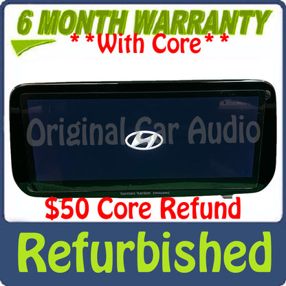 Refurbished 2021 - 2023 Hyundai Santa Fe OEM Navigation XM Harman Kardon Radio Receiver Info Display Screen