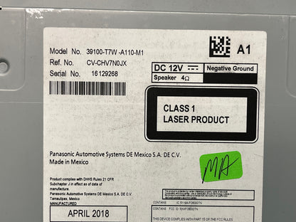 2016-2018 HONDA HR-V Radio Stereo Receiver 1XP9 OEM