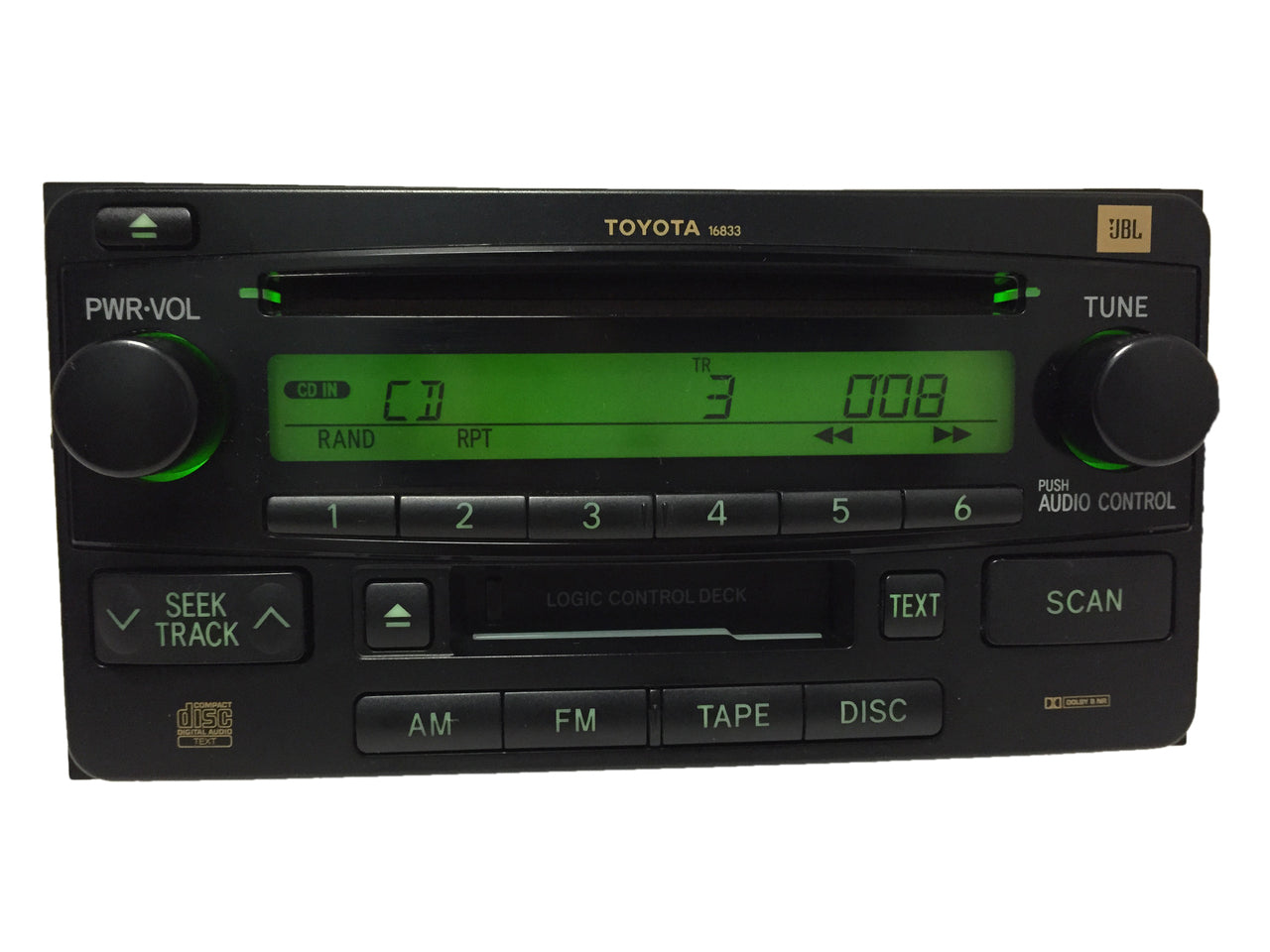 2003 - 2007 TOYOTA CELICA HIGHLANDER Factory OEM JBL Radio Tape CD Player 16833