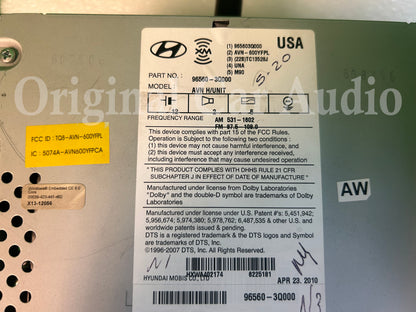 Refurbished 2011 - 2012 Hyundai Sonata OEM Navigation GPS Satellite XM Radio CD Player