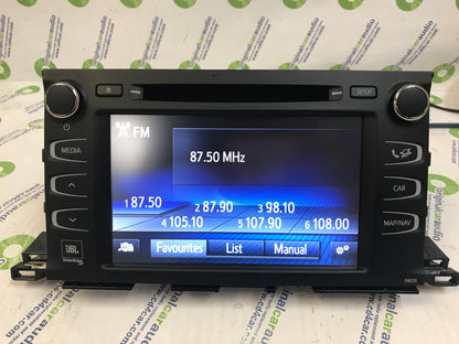 2014 - 2018 Toyota Highlander OEM JBL Navigation AM FM Radio Receiver