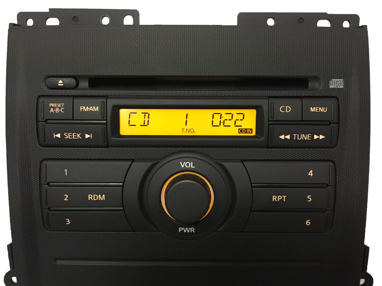 2009 - 2012 NISSAN Xterra Frontier OEM Radio Stereo Single CD Player w/ Bezel Trim & Climate Control