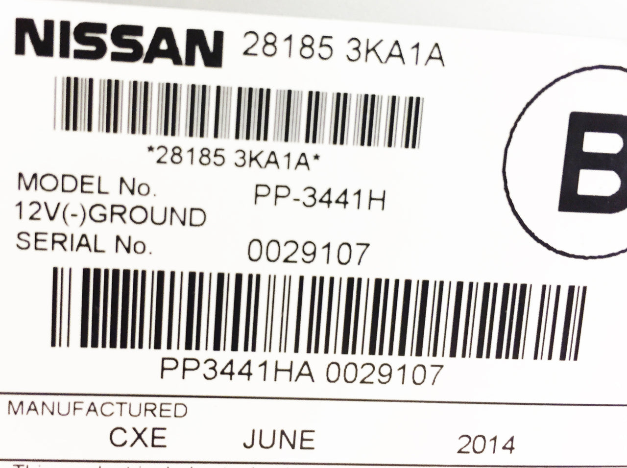 BRAND NEW 2013 2014 NISSAN Pathfinder OEM Standard Radio AUX AM FM 6 Disc Changer CD Player 28185 3KA1A
