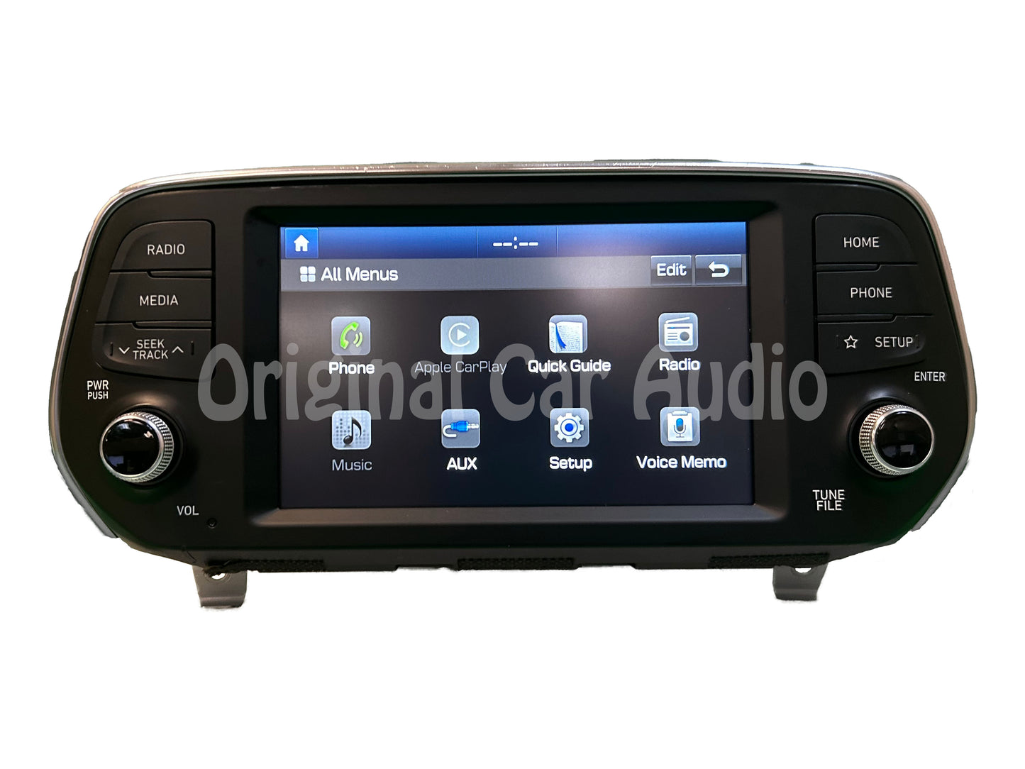 2019 - 2020 HYUNDAI SANTA FE OEM NON-NAVIGATION RADIO AM FM 7.0" DISPLAY AND RECEIVER