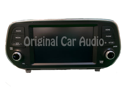 2019 - 2020 HYUNDAI SANTA FE OEM NON-NAVIGATION RADIO AM FM 7.0" DISPLAY AND RECEIVER