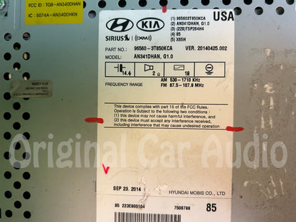 2015-2017 Kia K900 OEM AM FM XM Satellite Radio Receiver CD Player