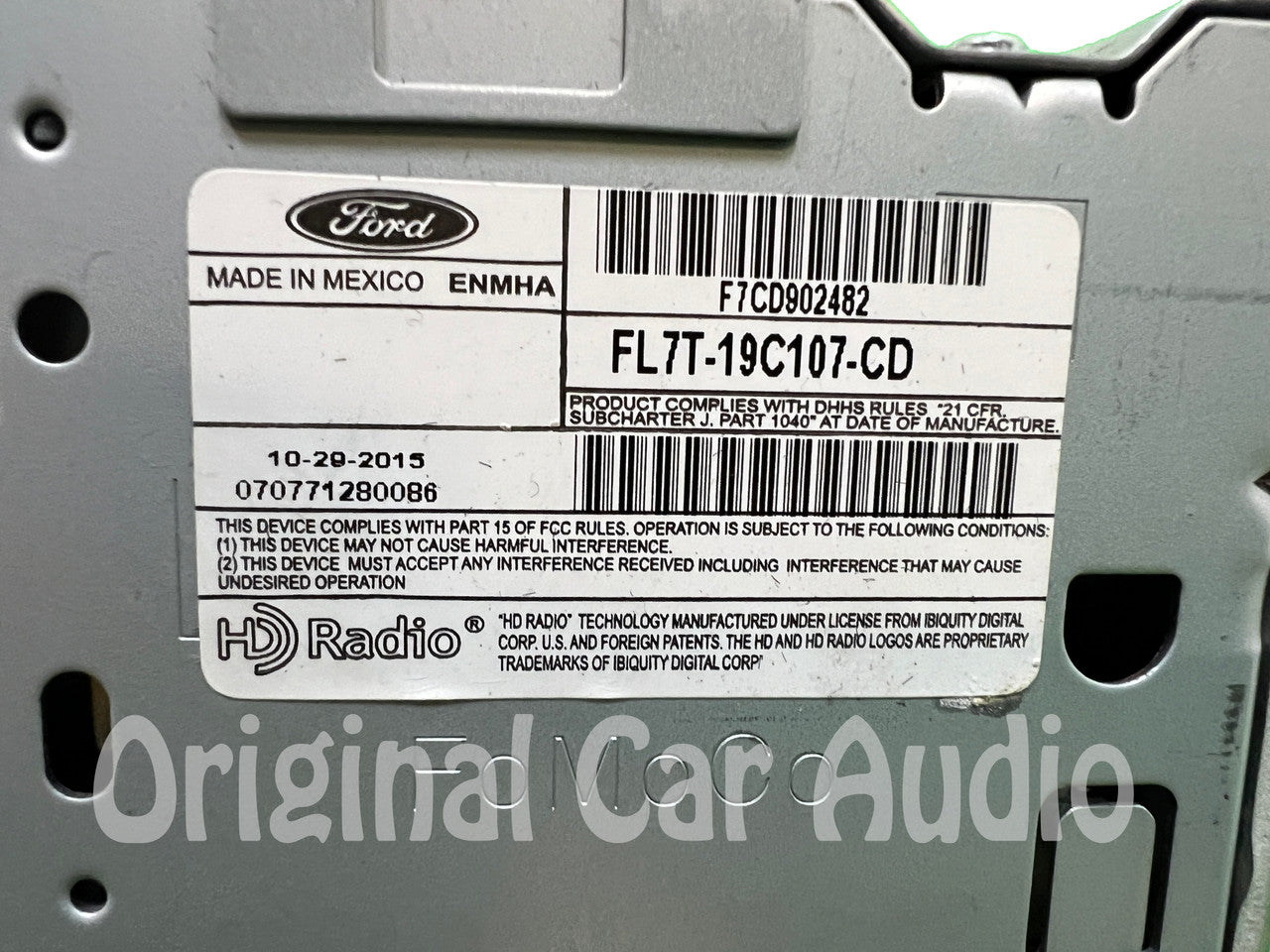 2015 - 2016 Lincoln Navigator OEM Audio Control Module Single CD OEM Multi Media Sat Radio Receiver ACM - Digital