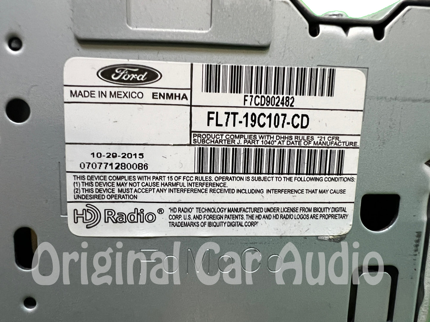 2015 - 2016 Lincoln Navigator OEM Audio Control Module Single CD OEM Multi Media Sat Radio Receiver ACM - ANALOG