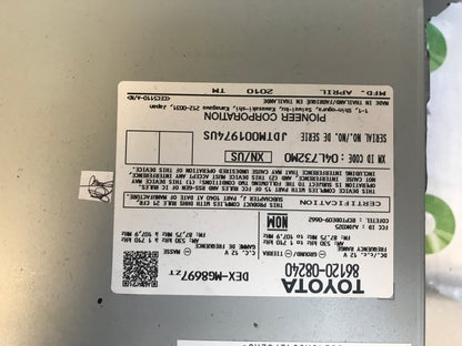 2011 - 2012 TOYOTA Sienna JBL OEM AM FM Radio CD Palyer Receiver P1844