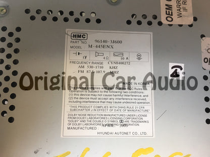 2006 - 2012 Hyundai Veracruz Single CD AM FM XM  Satellite Radio OEM