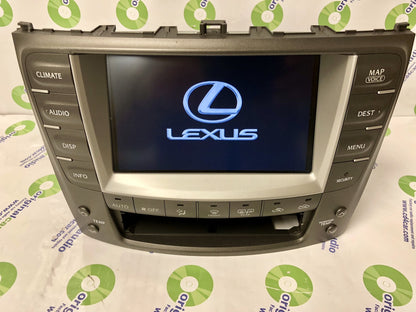 Refurbished 2006 2007 2008 Lexus IS250 IS350 Navigation GPS Monitor Screen with Climate Controls Touch Screen Radio
