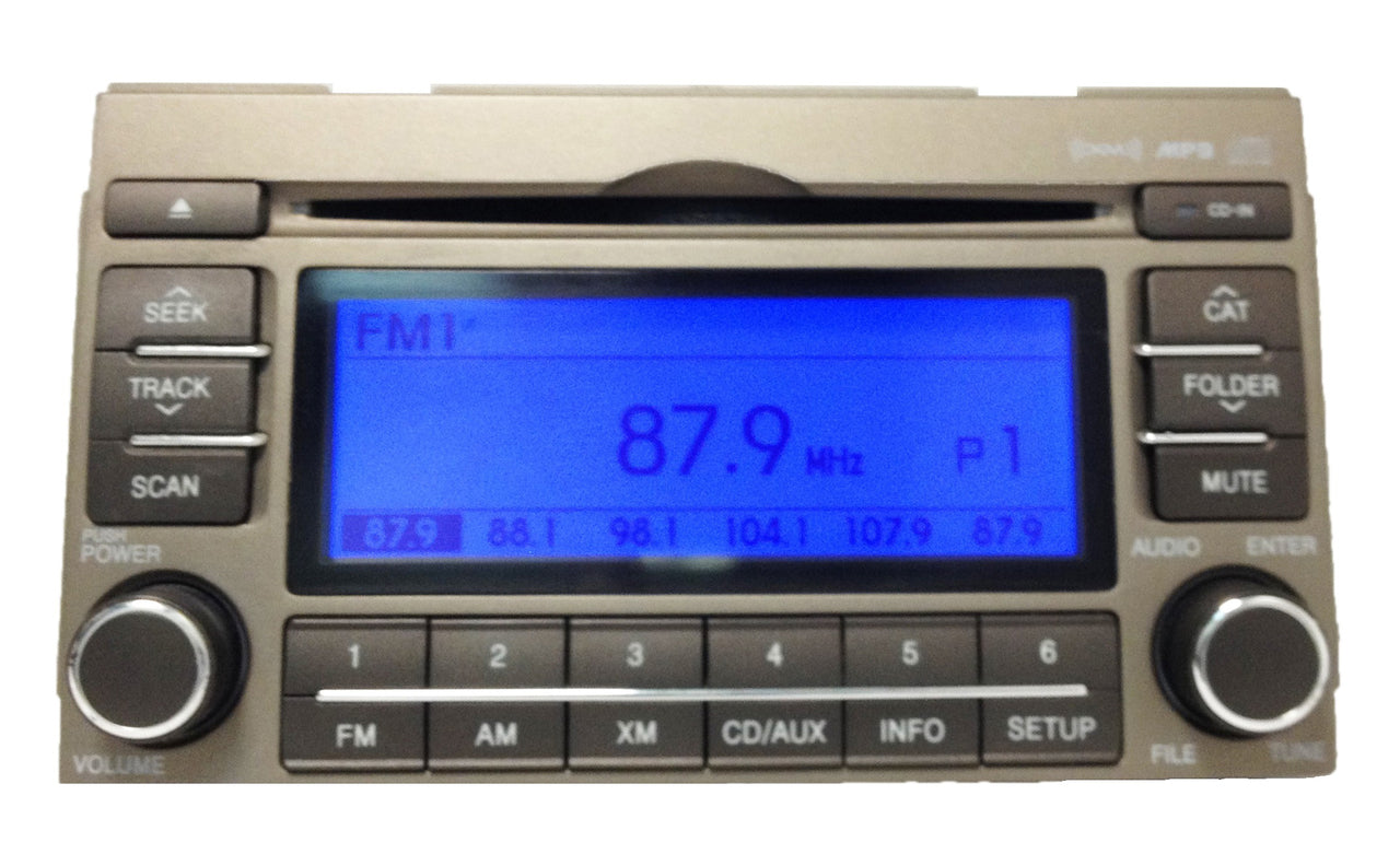 08 09 10 11 Hyundai Azera Single CD MP3 Player XM Radio 2008 2009 2010 2011 GOLD