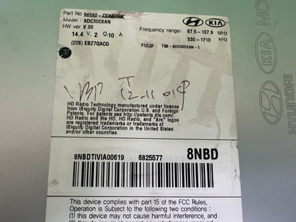2019 - 2020 Kia Sorento OEM Harman Kardon Premium Sound UVO Touch Screen Multi Media Car Play Bluetooth Radio Receiver