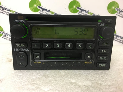 REMANUFACTURED 1999 - 2004 Toyota OEM AM FM Radio Tape CD Player Receiver AD6803