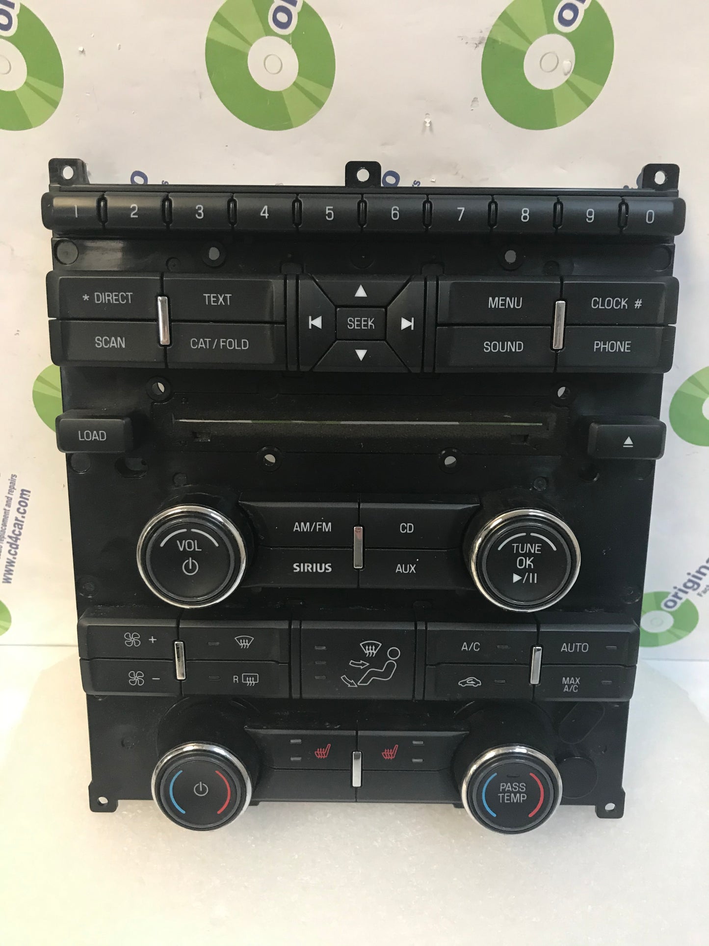 2010 - 2012 Ford Taurus OEM AM FM Radio Dual Climate Control Panel w/ Heated Seats