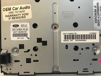 2010 - 2012 Ford Taurus OEM AM FM Radio Dual Climate Control Panel w/ Heated Seats