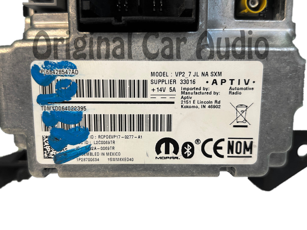 Refurbished 2019-2020 Jeep Wrangler OEM AM FM XM Radio 7" Touch-screen Uconnect VP2 JL NA