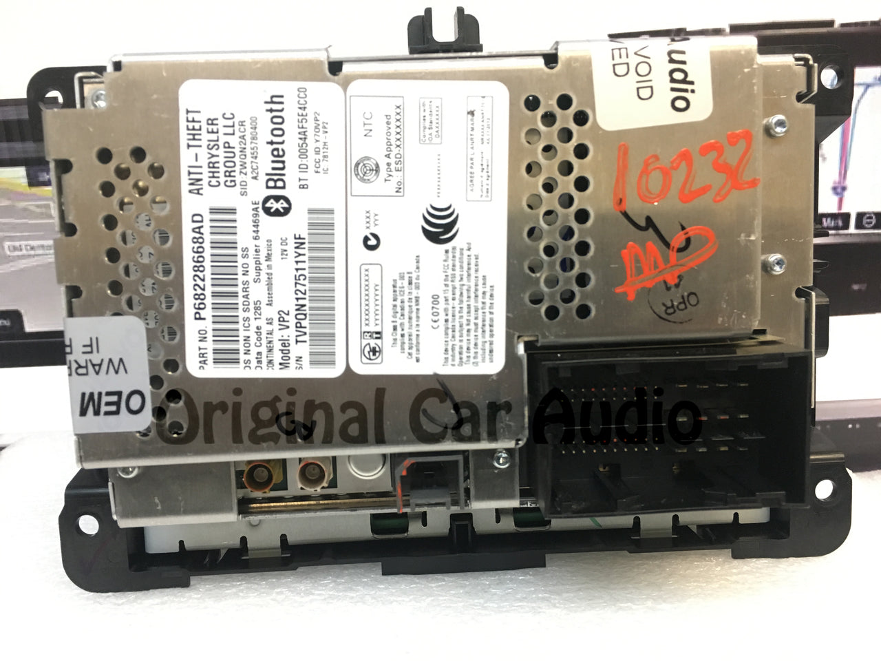 2013 2014 2015 2016 Dodge Ram Truck Uconnect Multi Media Radio Bluetooth VP2 RA2 Short Block
