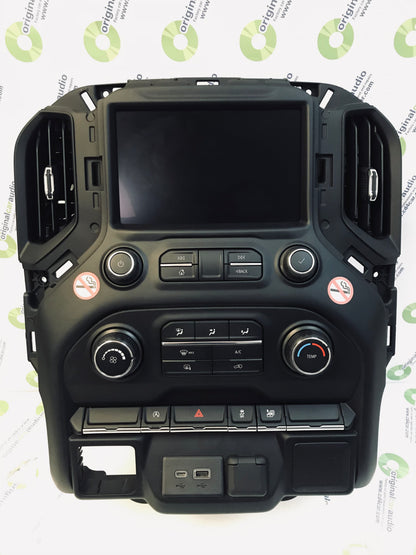 2020 - 2021 Chevrolet Silverado 2500 3500 HD OEM Display Screen Climate Controls and Bezel