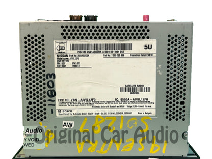 Refurbished 2018 - 2020 Nissan NV200 Sentra Versa OEM Touch Screen AM FM Bluetooth Multi Media Radio Receiver