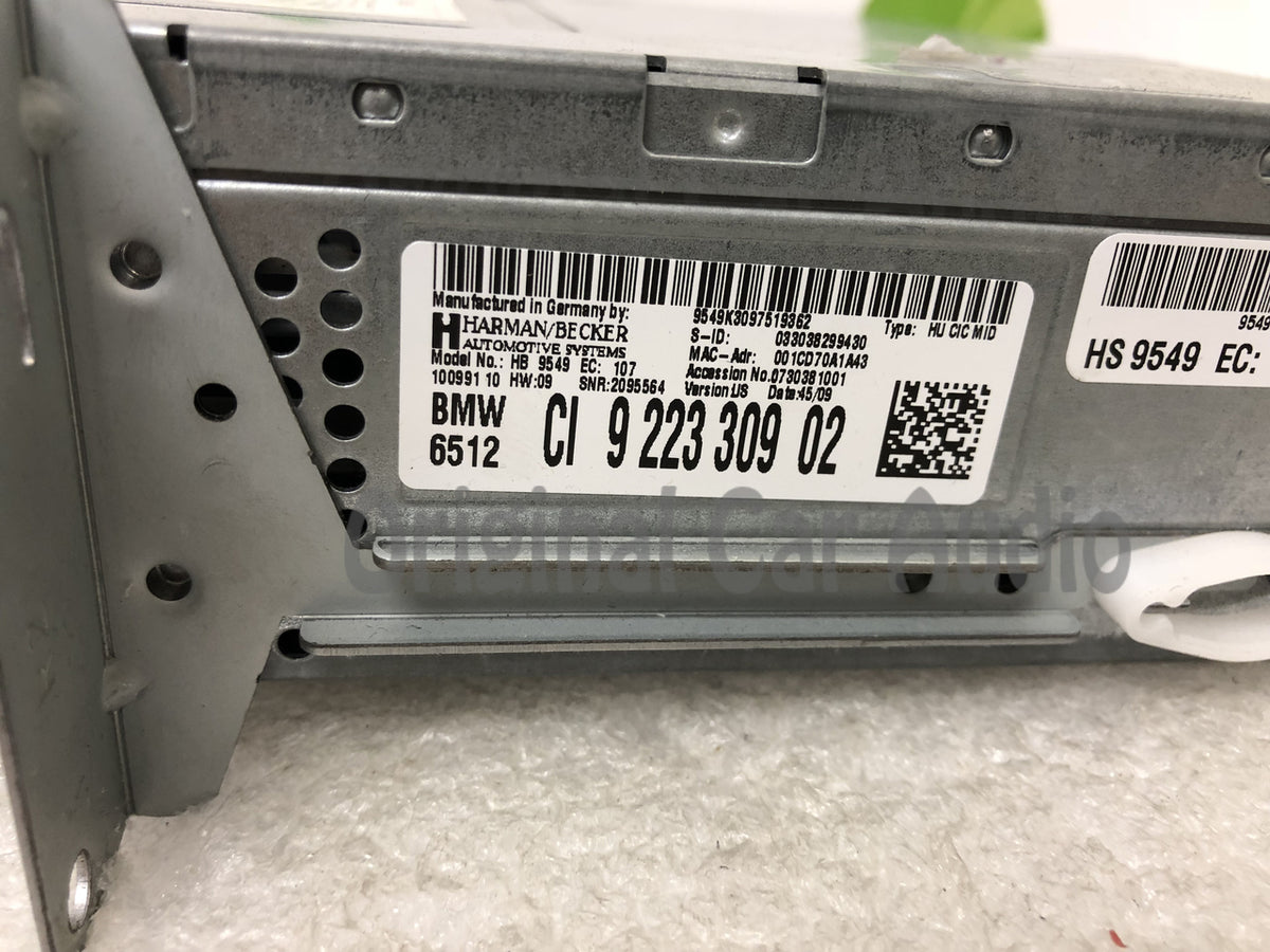 2006 - 2014 BMW X5 X6 OEM Single CD AM FM CIC MID HD Radio Multimedia Receiver NON-LOGIC 7 NO FACEPLATE