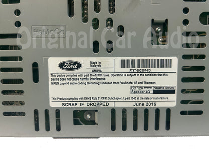2015 - 2018 Ford Edge OEM Single CD Player AM FM Receiver Stereo - Analog
