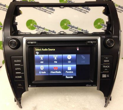 Refurbished 2012-2014 Toyota Camry GPS Navigation AM FM Bluetooth HDD Radio 100202