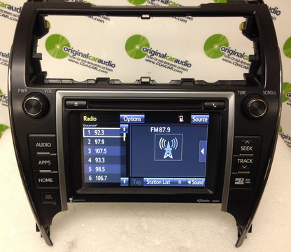 2012 2013 2014 Toyota Camry Touch Screen Navigation GPS JBL HD Radio CD Player 100202
