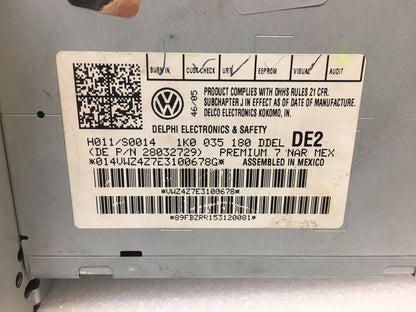 VOLKSWAGEN VW Jetta Passat Rabbit Golf GTI EOS Radio Stereo 6 Disc Changer CD Player 2006 2007 2008 2009 1K0 035 180 1K0035180