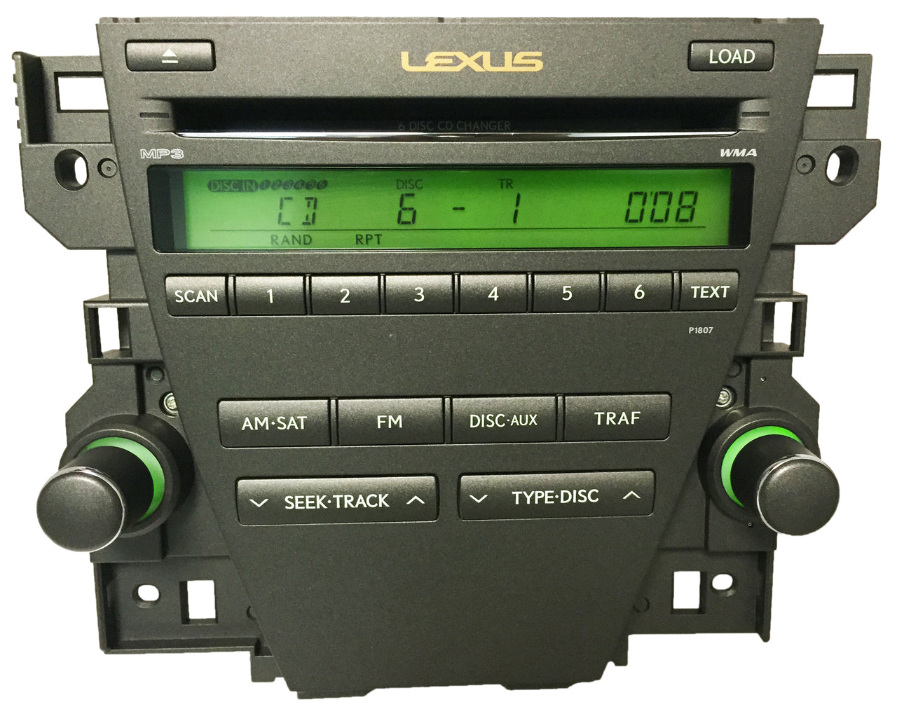 07 08 09 Lexus ES350 OEM Stereo 6 Disc MP3/WMA CD Changer Satellite Radio P1807