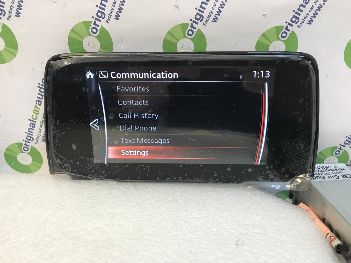 2017 - 2020 Mazda CX-5 OEM AM FM Radio Control Unit Display Screen