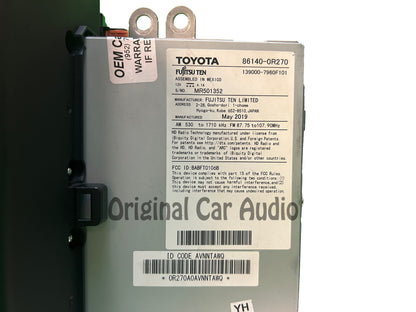 2019 - 2020 Toyota RAV4 OEM JBL Navigation Gracenote XM HD Radio Receiver