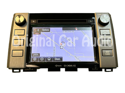 Refurbished 2014 2015 TOYOTA TUNDRA OEM Radio CD Player GPS NAVIGATION XM BLUETOOTH Touch Screen 57074, 510119, 57073