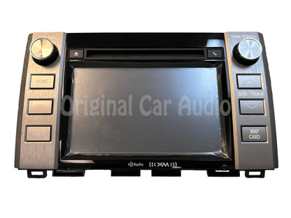 Refurbished 2014 2015 TOYOTA TUNDRA OEM Radio CD Player GPS NAVIGATION XM BLUETOOTH Touch Screen 57074, 510119, 57073