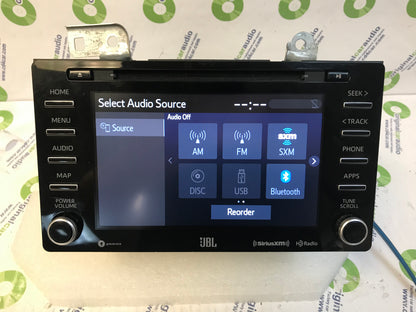 2018 - 2020 Sienna OEM JBL Navigation AM FM XM HD Gracenote Radio Receiver