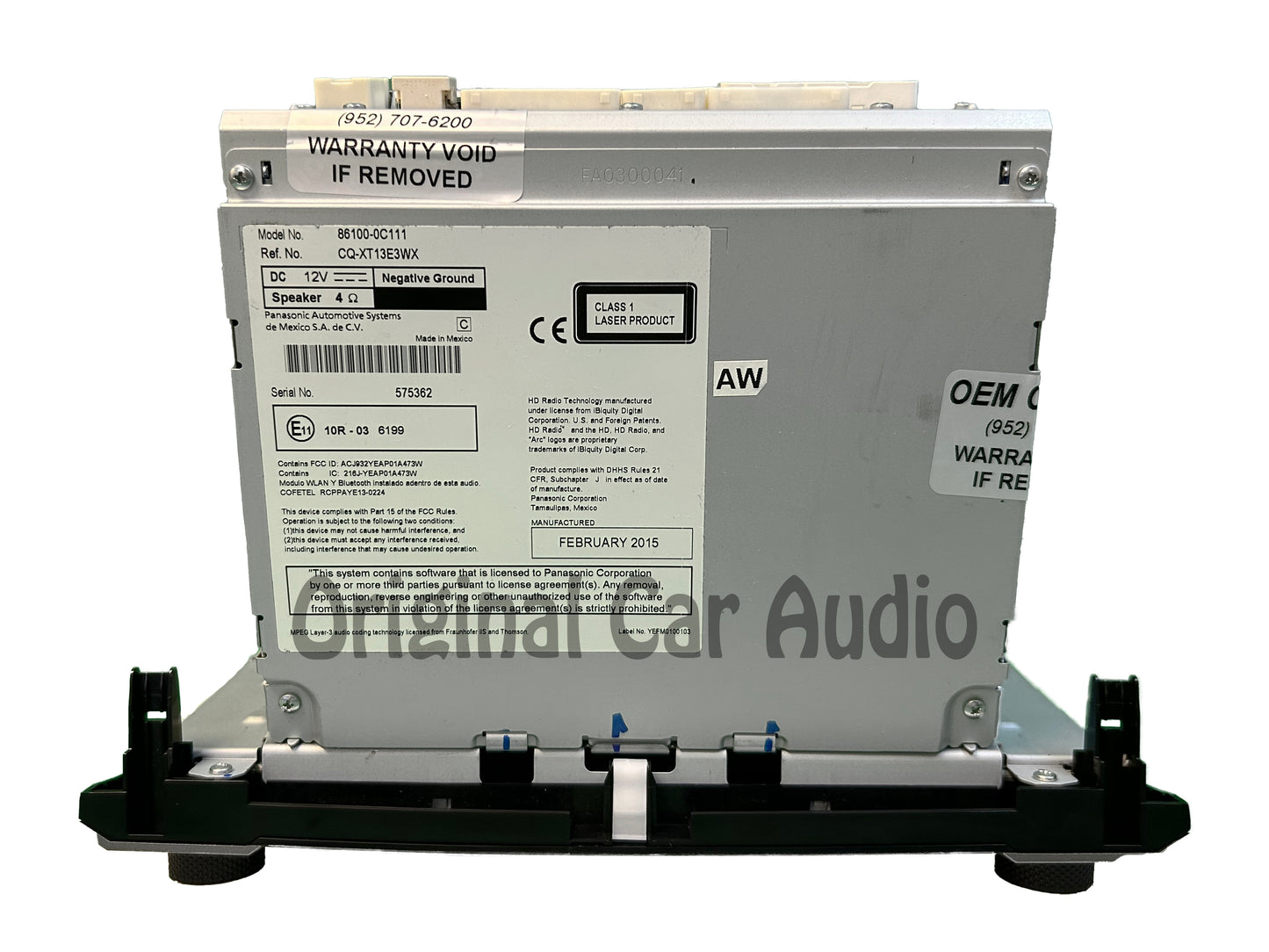 Refurbished 2014 2015 TOYOTA TUNDRA OEM Radio CD Player GPS NAVIGATION XM BLUETOOTH Touch Screen 57074, 510119, 57073