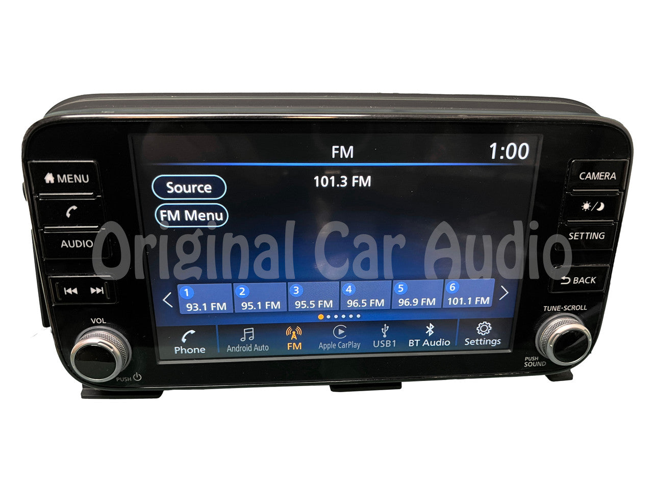 Refurbished 2020 - 2024 Nissan Kicks Versa OEM Touch Screen Multi Media Bluetooth Car Play Android Auto Radio Receiver - Analog