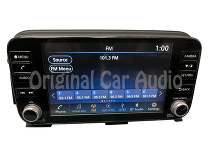Refurbished 2020 - 2024 Nissan Kicks Versa OEM Touch Screen Multi Media Bluetooth Car Play Android Auto Radio Receiver - Analog