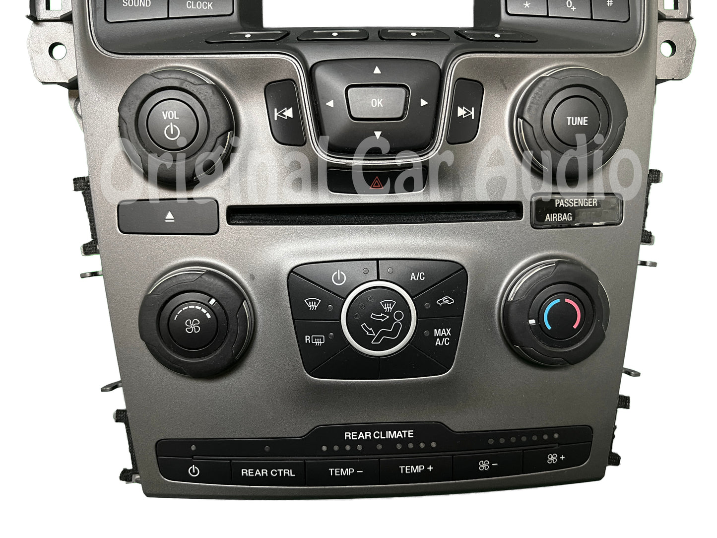 2011 - 2015 Ford Explorer OEM 4" Radio Display Climate Control Panel Assembly ONLY W/Rear Controls