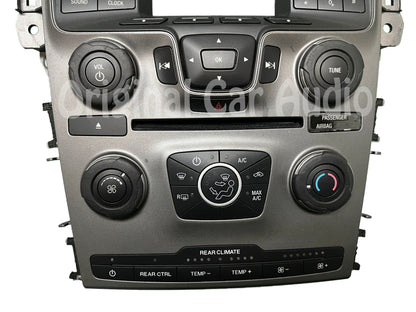 2011 - 2015 Ford Explorer OEM 4" Radio Display Climate Control Panel Assembly ONLY W/Rear Controls