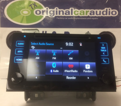 2015 - 2016 Toyota Sienna OEM Navigation Touchscreen XM CD Player Receiver 510157, 86100-08061
