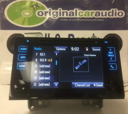2015 - 2016 Toyota Sienna OEM Navigation Touchscreen XM CD Player Receiver 510157, 86100-08061