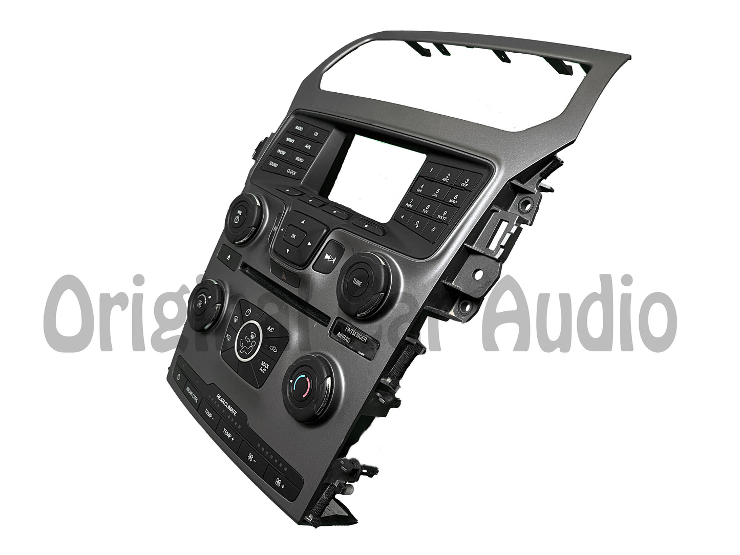 2011 - 2015 Ford Explorer OEM 4" Radio Display Climate Control Panel Assembly ONLY W/Rear Controls