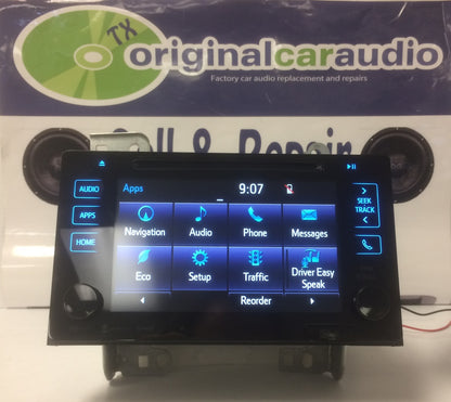 2015 - 2016 Toyota Sienna OEM Navigation Touchscreen XM CD Player Receiver 510157, 86100-08061