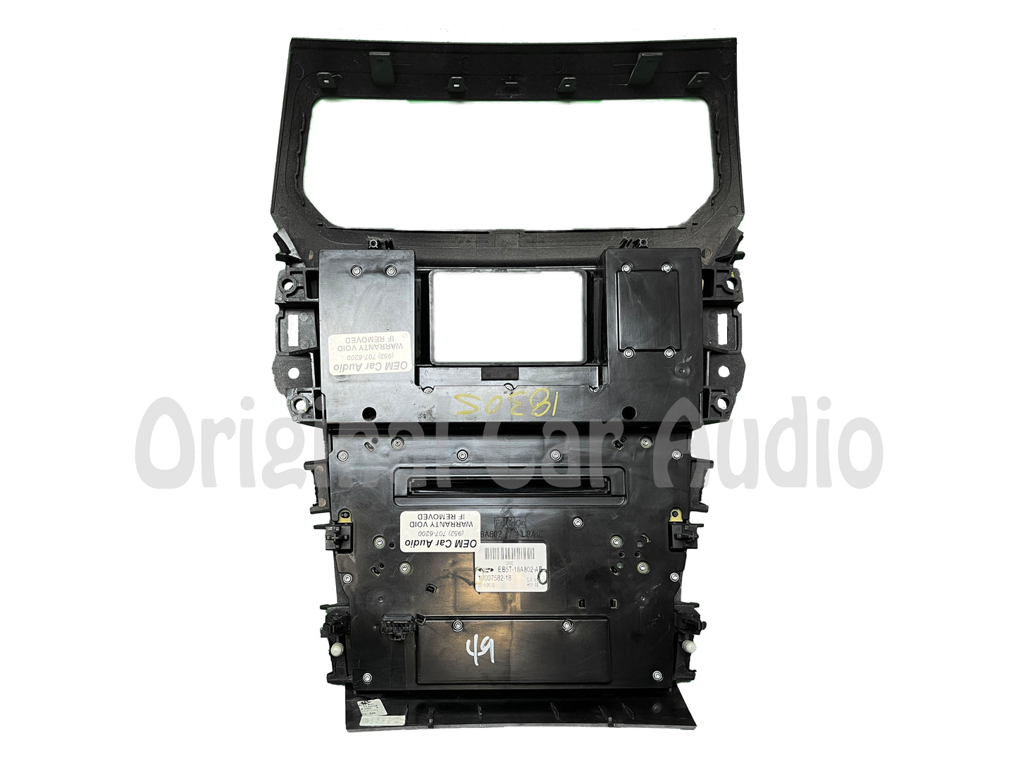 2011 - 2015 Ford Explorer OEM 4" Radio Display Climate Control Panel Assembly ONLY W/Rear Controls