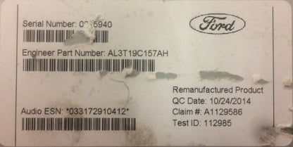 2009 2010 Ford OEM F-150 Raptor Radio AM FM Non-Navigation CD MP3 Player Receiver