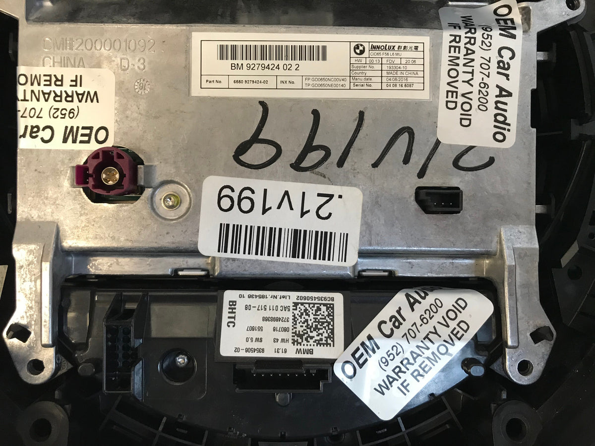 REPAIR FIX YOUR 2014 - 2019 MINI F54 F55 F56 F57 F60 OEM Media Central Info Display Screen REPAIR