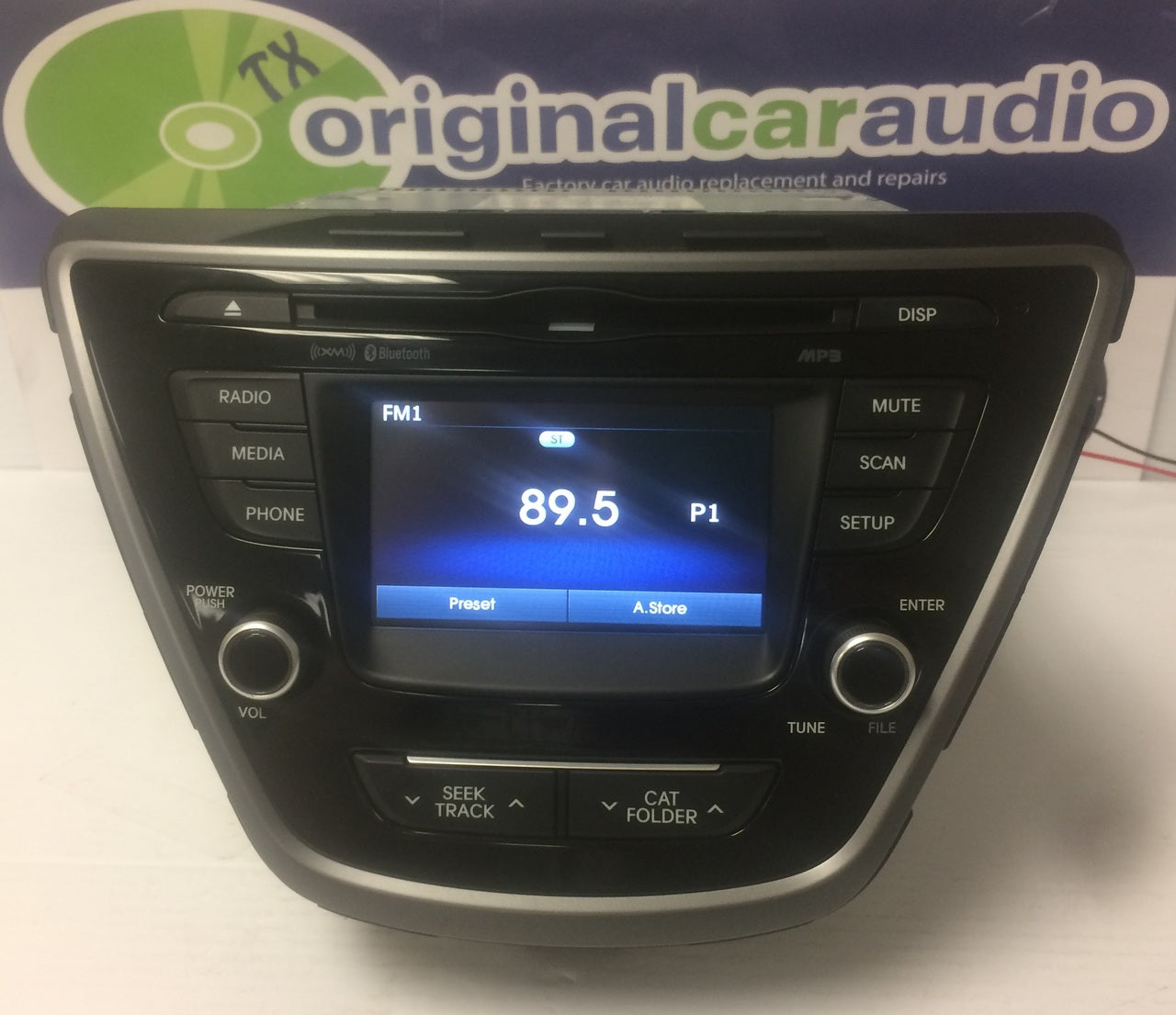 2014 2015 2016 Hyundai Elantra OEM AM FM MP3 Bluetooth Sat Radio Touch Screen
